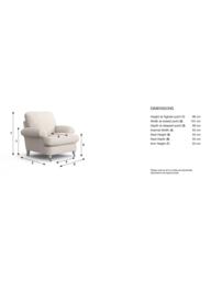 Laura Ashley Beaumaris Armchair, Oak Leg - thumbnail 2