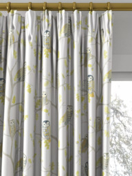 Harlequin Little Owls Made to Measure Curtains or Roman Blind, Kiwi - thumbnail 2