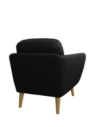 John Lewis Arlo Leather Armchair, Light Leg - thumbnail 4