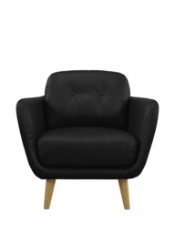 John Lewis Arlo Leather Armchair, Light Leg - thumbnail 5