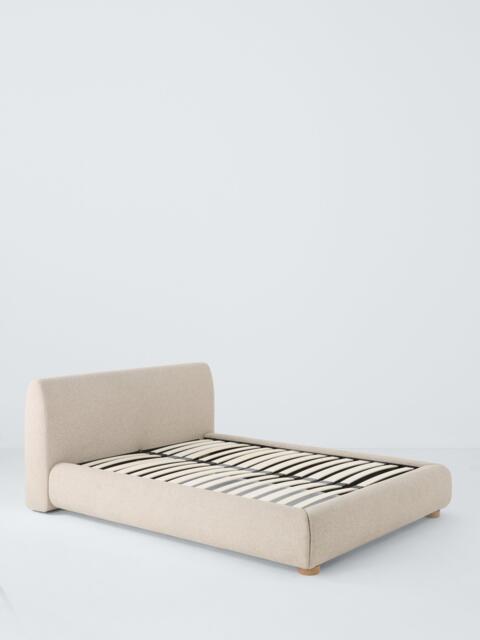 John Lewis Scandi Upholstered Platform Bed Frame, Double, Latte - image 1