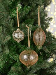 John Lewis The Connoisseur Bead Drop Bauble, Copper - thumbnail 3