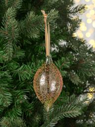 John Lewis The Connoisseur Bead Drop Bauble, Copper - thumbnail 2