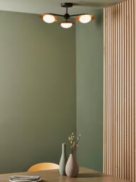 Bay Lighting Rajka 3 Arm Ceiling Light, Bronze - thumbnail 3