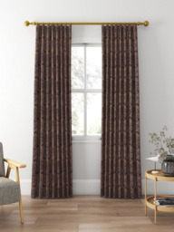 Clarke & Clarke Leopardo Made to Measure Curtains or Roman Blind, Antique/Noir - thumbnail 3