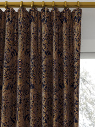 Clarke & Clarke Leopardo Made to Measure Curtains or Roman Blind, Antique/Noir - thumbnail 2