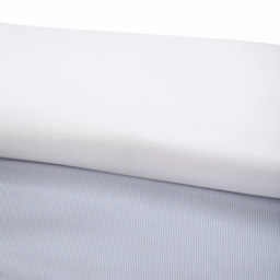 John Lewis Textured and Decorative Baby Seersucker Cotton Oxford Bedding, Blue/White - thumbnail 3