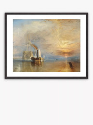 John Lewis JMW Turner 'The Fighting Temeraire' Framed Print & Mount, 62 x 82cm, Orange/Multi