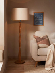 John Lewis Twirl Floor Lamp, Oak - thumbnail 2