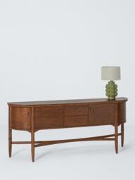 John Lewis Elder 4 Door, 2 Drawer Spindle Leg Curved Sideboard, Walnut Finish - thumbnail 5