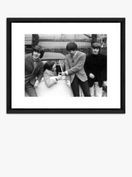 Brookpace Lascelles 'The Beatles' Framed Photographic Print, 45 x 55cm, Black/White