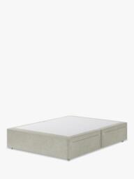Hypnos Non-Sprung Upholstered 4 Drawer Divan Base, King Size - thumbnail 1