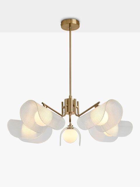 MADE Fadi 5 Arm Chandelier Pendant Ceiling Light, Brass - image 1