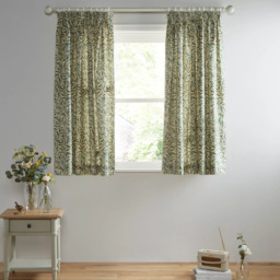 Morris & Co. Willow Bough Pair Lined Pencil Pleat Curtains - thumbnail 4