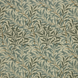 Morris & Co. Willow Bough Pair Lined Pencil Pleat Curtains - thumbnail 2