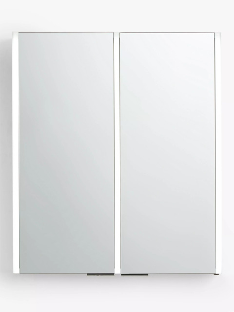 John Lewis Vertical Double Mirrored and Illuminated Bathroom Cabinet - image 1