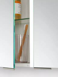 John Lewis Vertical Double Mirrored and Illuminated Bathroom Cabinet - thumbnail 3