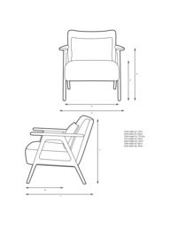 John Lewis Hendricks Accent Armchair, Dark Wood Frame - thumbnail 3