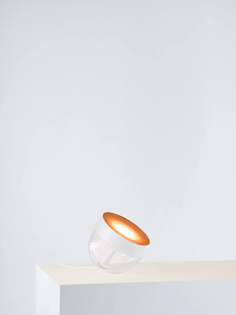 Philips Hue White and Colour Ambiance Iris LED Smart Table Lamp with Bluetooth, White - image 1