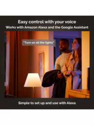 Philips Hue White and Colour Ambiance Iris LED Smart Table Lamp with Bluetooth, White - thumbnail 2