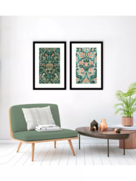 John Lewis Chariklia Zarris 'Verdant Tapestry' Framed Print & Mount, Set of 2, 63.5 x 43cm, Green - thumbnail 2