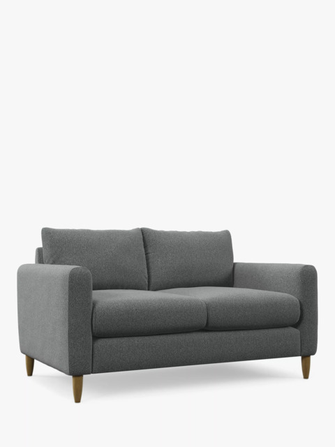 John Lewis Bailey II Small 2 Seater Sofa, Light Leg, Brushed Tweed Grey - image 1