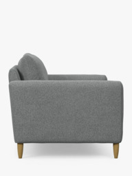John Lewis Bailey II Small 2 Seater Sofa, Light Leg, Brushed Tweed Grey - thumbnail 3