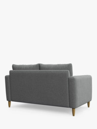 John Lewis Bailey II Small 2 Seater Sofa, Light Leg, Brushed Tweed Grey - thumbnail 4