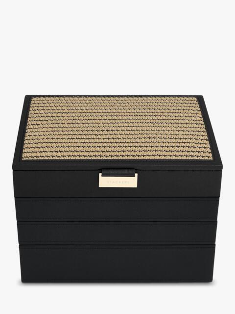 Stackers Raffia Top Classic Jewellery Box, Set of 4 - image 1