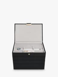 Stackers Raffia Top Classic Jewellery Box, Set of 4 - thumbnail 3