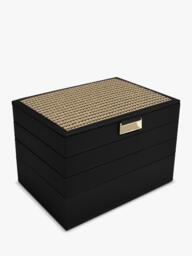 Stackers Raffia Top Classic Jewellery Box, Set of 4 - thumbnail 4