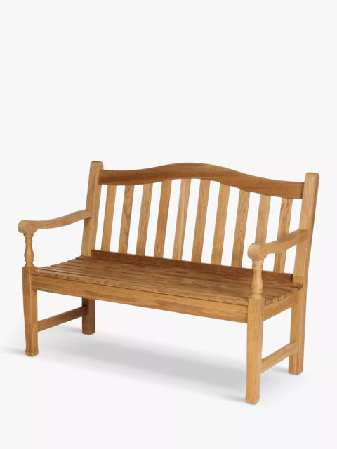 Barlow Tyrie Waveney 2-Seat Teak Wood Garden Bench, Natural - image 1