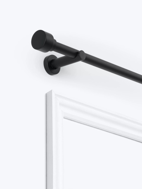 John Lewis Fixed Eyelet Metal Curtain Pole Kit with Stud Finial, Dia.28mm - image 1
