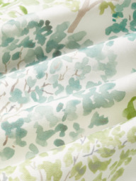 John Lewis Leckford Trees Print Pair Lined Pencil Pleat Curtains, Green - thumbnail 6