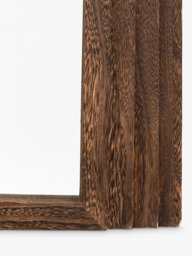 Gallery Direct Modesto Full-Length Arched Wooden Wall Mirror, 180 x 80cm, Dark Wood - thumbnail 2