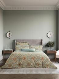 Bedeck of Belfast Addison Duvet Cover Set, Gold Teal