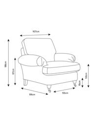 Laura Ashley Beaumaris Armchair, Teak Leg - thumbnail 2