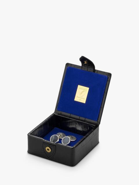 Aspinal of London Small Stud Croc Leather Box - image 1