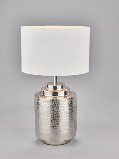 Pacific Zuri Silver Table Lamp, Metallic Silver - image 1