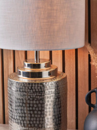 Pacific Zuri Silver Table Lamp, Metallic Silver - thumbnail 4