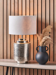 Pacific Zuri Silver Table Lamp, Metallic Silver - thumbnail 3