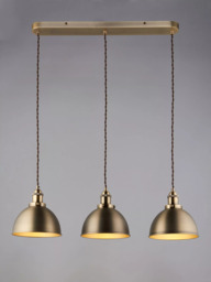 John Lewis Baldwin 3 Pendant Diner Ceiling Light - thumbnail 1