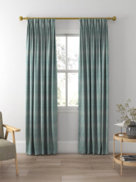 Sanderson Beckett Made to Measure Curtains or Roman Blind, Blue Clay - thumbnail 5