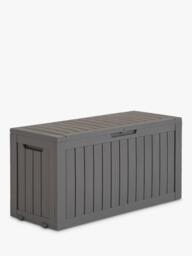 Hayward Jardine Recycled Garden Storage Box, 270L, Taupe - thumbnail 1