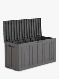 Hayward Jardine Recycled Garden Storage Box, 270L, Taupe - thumbnail 3