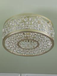 Laura Ashley Tilbrook Flush Ceiling Light, Champagne - thumbnail 5