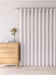 John Lewis Textured Weave Ultra Thermal Lined Pencil Pleat Door Curtain - thumbnail 4