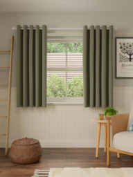 John Lewis Textured Boucle Pair Lined Eyelet Curtains - thumbnail 5
