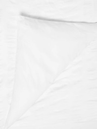 John Lewis Oversized Pure Cotton Seersucker Duvet Cover Set, White - thumbnail 3