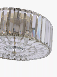 Laura Ashley Fernhurst 3 Bulb Flush Ceiling Light, Antique Brass - thumbnail 5